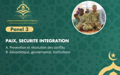 Panel 3 : Paix, Sécurité et Intégration